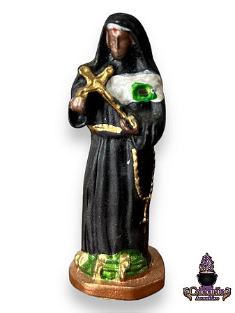 Imagem De Chumbo Colorida Santa Rita 5Cm