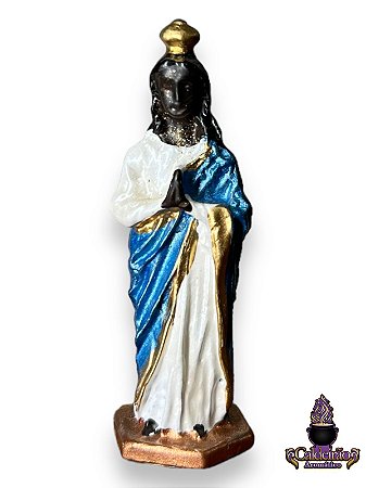 Imagem De Chumbo Colorida Santa Sara