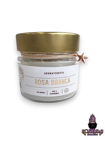 Vela Aromaterapia Atria Rosa Branca 140G