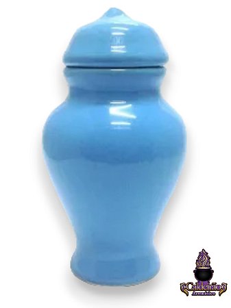 Quartinha Louca 16Cm Azul Claro S/Asa