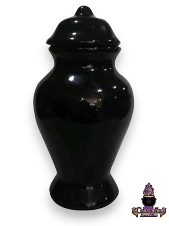 Quartinha Louca 16Cm Preta S/Asa