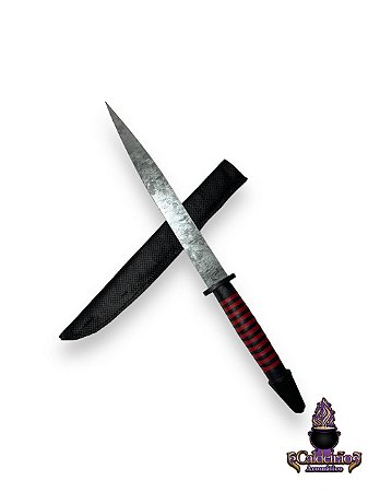 Punhal Cabo Pt/Vm 35Cm