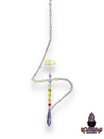 Mobile Espiral Contas 7 Chakras