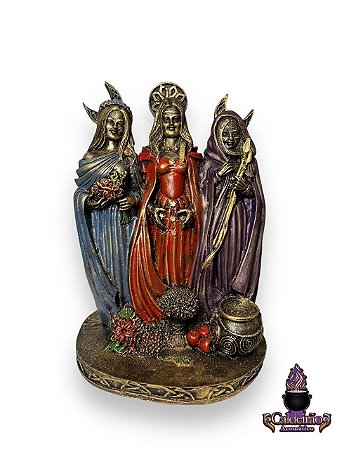 Triplice Em Resina 3 Estatuas 25Cm