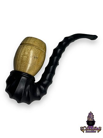 Cachimbo Madeira Bem Curvado Grande