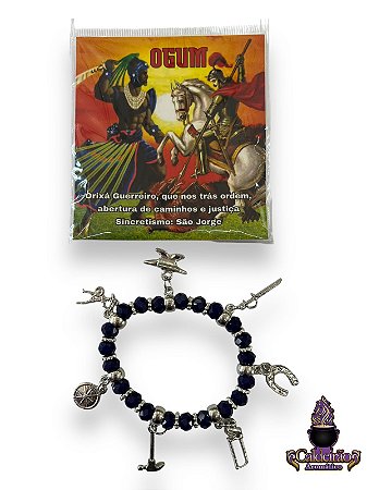 Pulseira Orixas Com Oracao Ogum