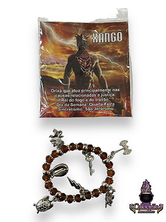Pulseira Orixas Com Oracao Xango