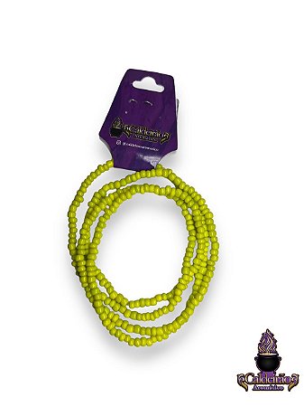 Guia De Missangao Protecao Porcelana Verde Neon