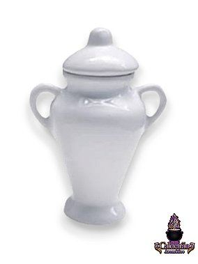 Quartinha Louca 13Cm Branca C/Asa