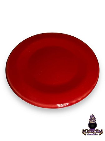 Prato Louca Vermelho 16Cm