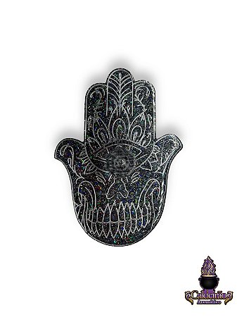 Incensario em Resina Mao Hamsa Mod 2
