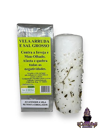 Vela 7 Dias 230g - Arruda e Sal Grosso