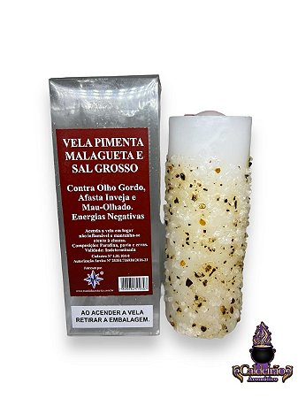 Vela 7 Dias 230g - Pimenta Malagueta e Sal Grosso