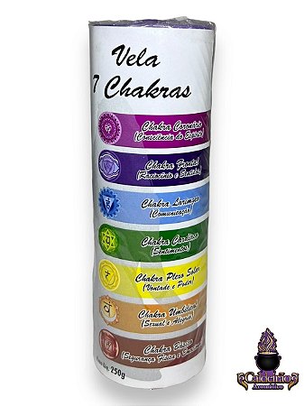 Vela 7 Dias 250g - 7 Chakras