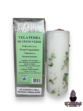 Vela 7 Dias 270g - Quartzo Verde