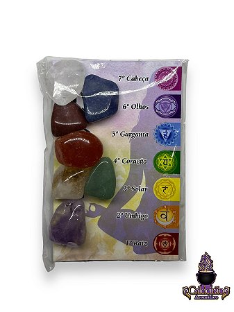 Kit Pedras Dos 7 Chakras Grande