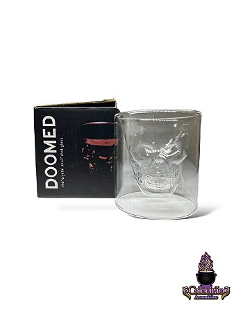Copo 3D Caveira Em Vidro
