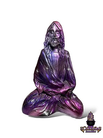 Cristo Meditando Em Resina 30Cm