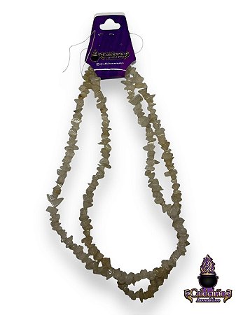 Fio De Cascalho Calcita Branca 80Cm