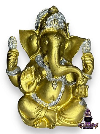 Ganesh Gordo 12Cm Em Resina