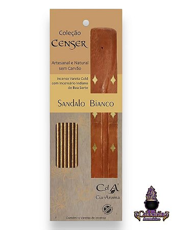 Kit Vareta + Incensario Censer Sandalo