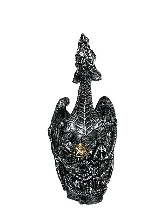 Incensario Dragao Vertical com Bola