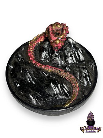 Incensario Cascata Prato Dragao Chines 12Cm