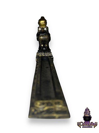 Incensario Canaleta Passaro Horus Em Resina 26X7Cm