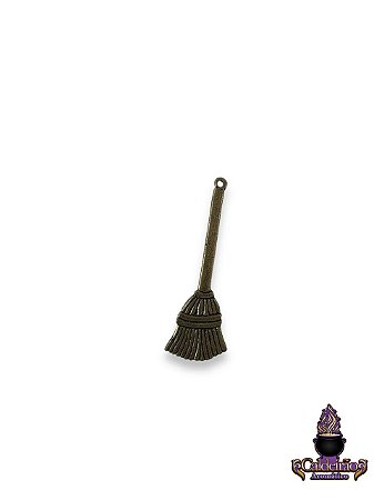 Miniatura Vassoura Dourada 06Cm Un