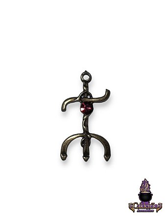 Miniatura Garfo de PG Cobre com Pedra 05cm