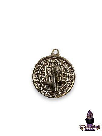 Medalha Sao Bento Dourada Un