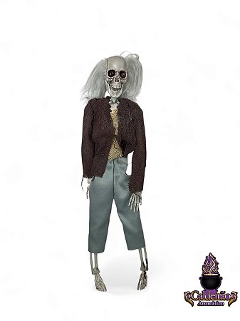 Halloween Ornamento Caveira Zumbi 40Cm