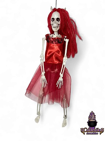 Halloween Ornamento Esqueleto Diaba 40cm