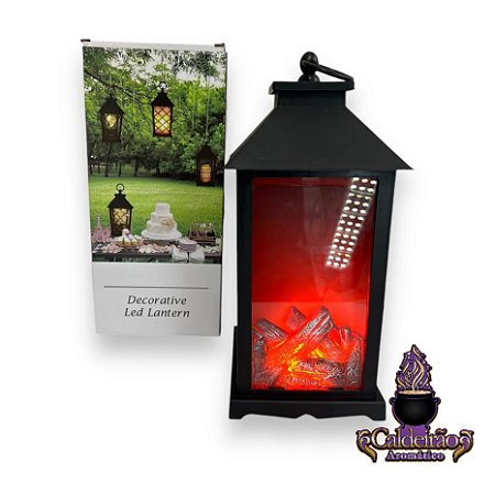 Halloween Lanterna Eletronica 32x14x14Cm