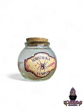 Vidro Pocao Harry Potter N.5 Toxic Acromantula 60mm Redondo Un