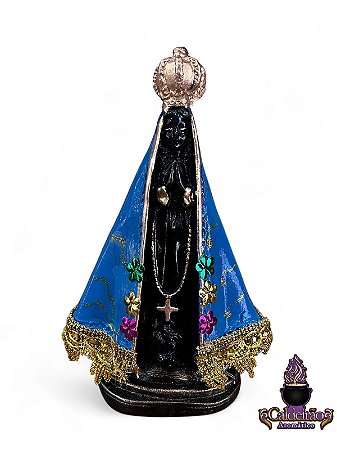 Nossa Senhora  Aparecida Azul Gesso 20cm