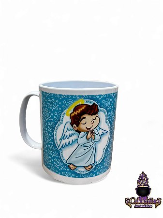Lancamento Caneca Plastica Santo Anjo Azul
