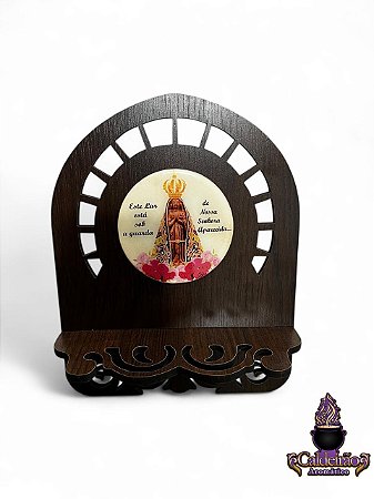 Lancamento Suporte Para Bíblia Porta Bíblia MDF com Estampa de Nossa Senhora 27x22cm