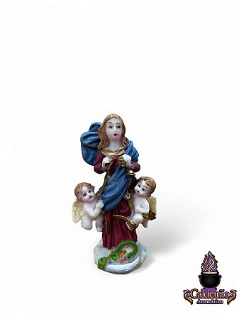 Lancamento Nossa Senhora Desatadora dos Nos Modelo Resina 07cm