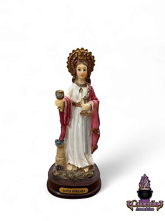 Lancamento Santa Barbara Modelo Resina 12cm
