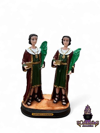 Lancamento Cosme E Damiao Modelo Resina 13Cm