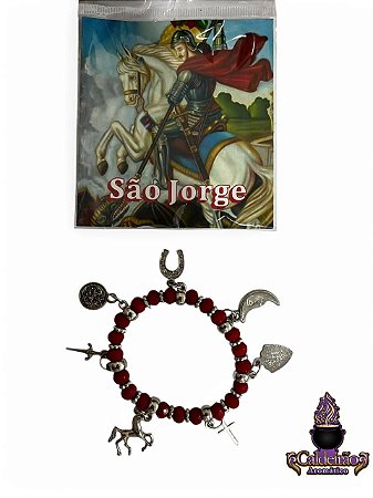 Pulseira Orixas Com Oracao Sao Jorge