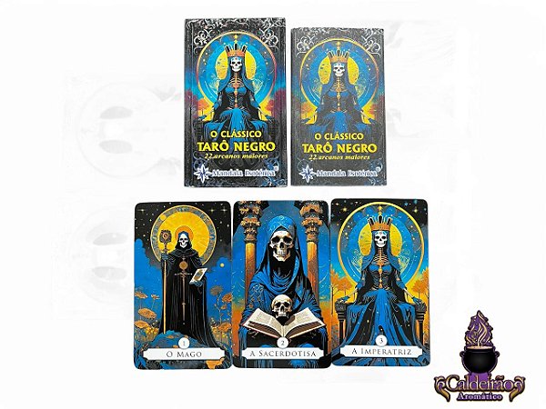 Baralho O Classico Taro Negro 22 Cartas Ed Mandala
