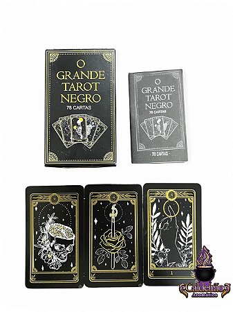 Baralho O Grande Tarot Negro 78 Cartas Ed Boutique do Baralho