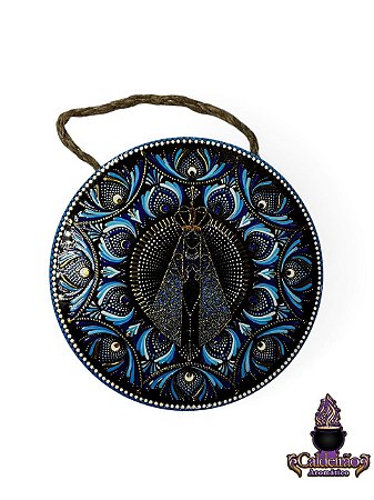 Mandala Porcelana Nossa Senhora Aparecida 16cm