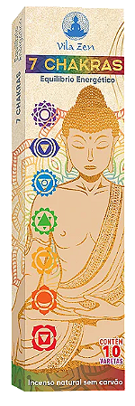 Incenso Vila Zen 7 Chakras com 10 Varetas