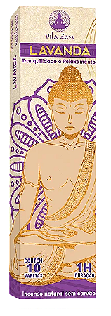 Incenso Vila Zen Lavanda com 10 Varetas