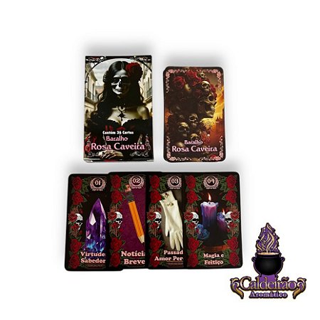 Baralho Rosa Caveira 36 Cartas