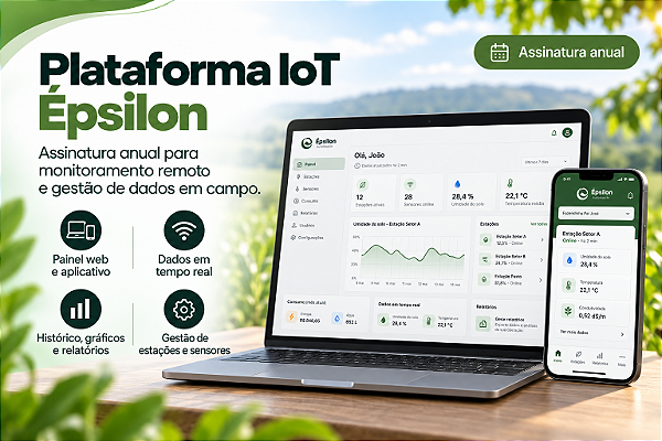 Assinatura Anual da Plataforma IoT Épsilon