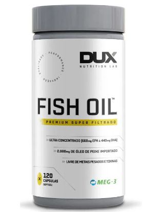 FISH OIL - ÔMEGA 3 - POTE 120 CÁPSULAS - DUX NUTRITION - WW CURITIBA  SUPLEMENTOS